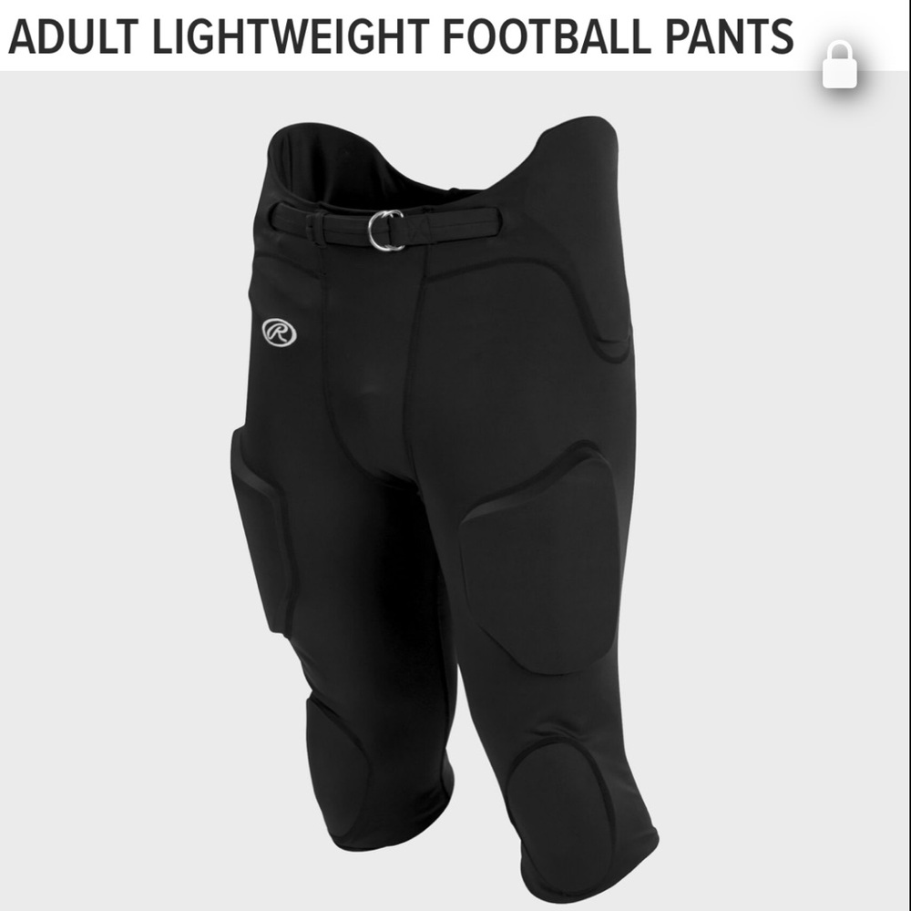 Rawlings Adult Black Football Pants L